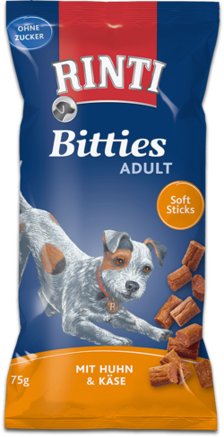 Rinti Bitties Adult Chickenn & Cheese 75g