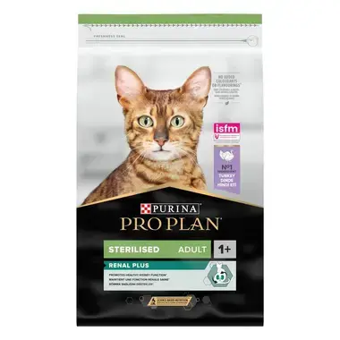 PRO PLAN Adult Sterilised Cat Renal Plus Turkey 10kg Pet Parade