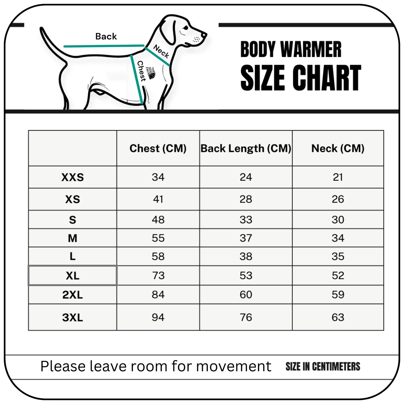 Body_warmer_Size_Chart